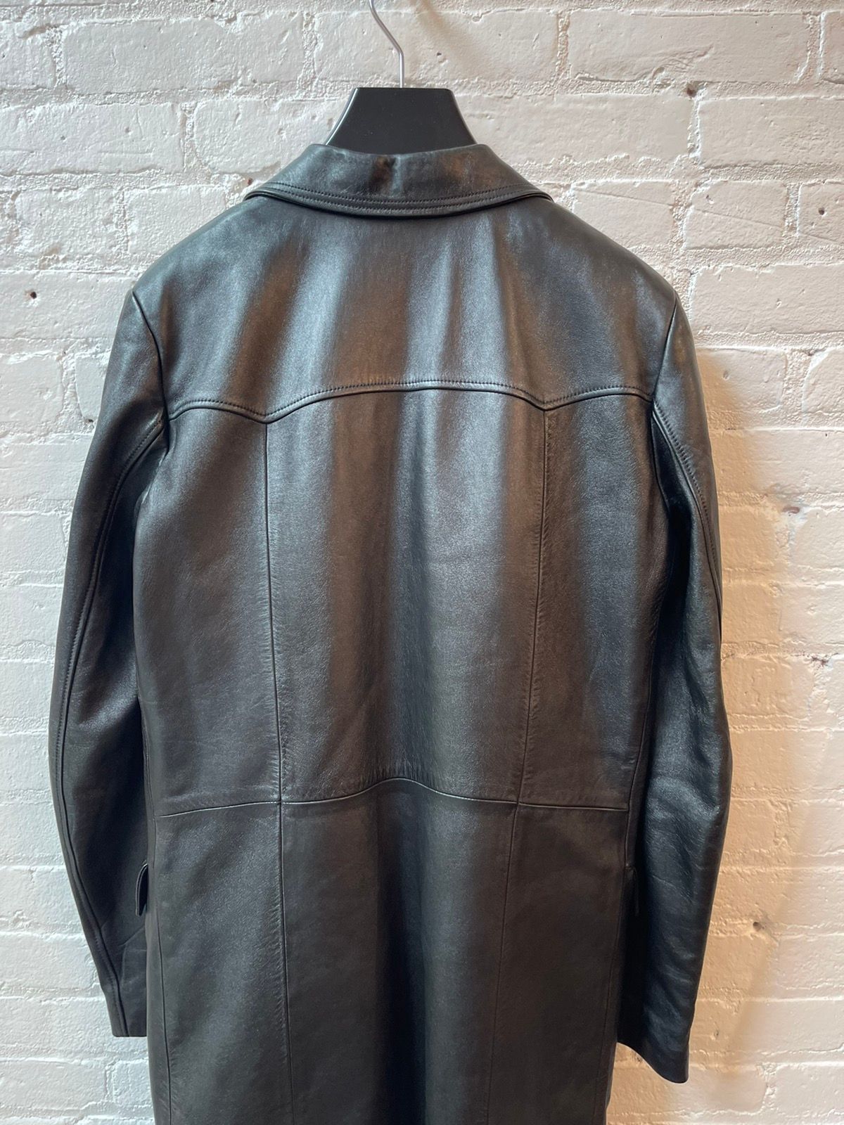 SLP FW15 Runway Leather Trench Shearling Interior EU50