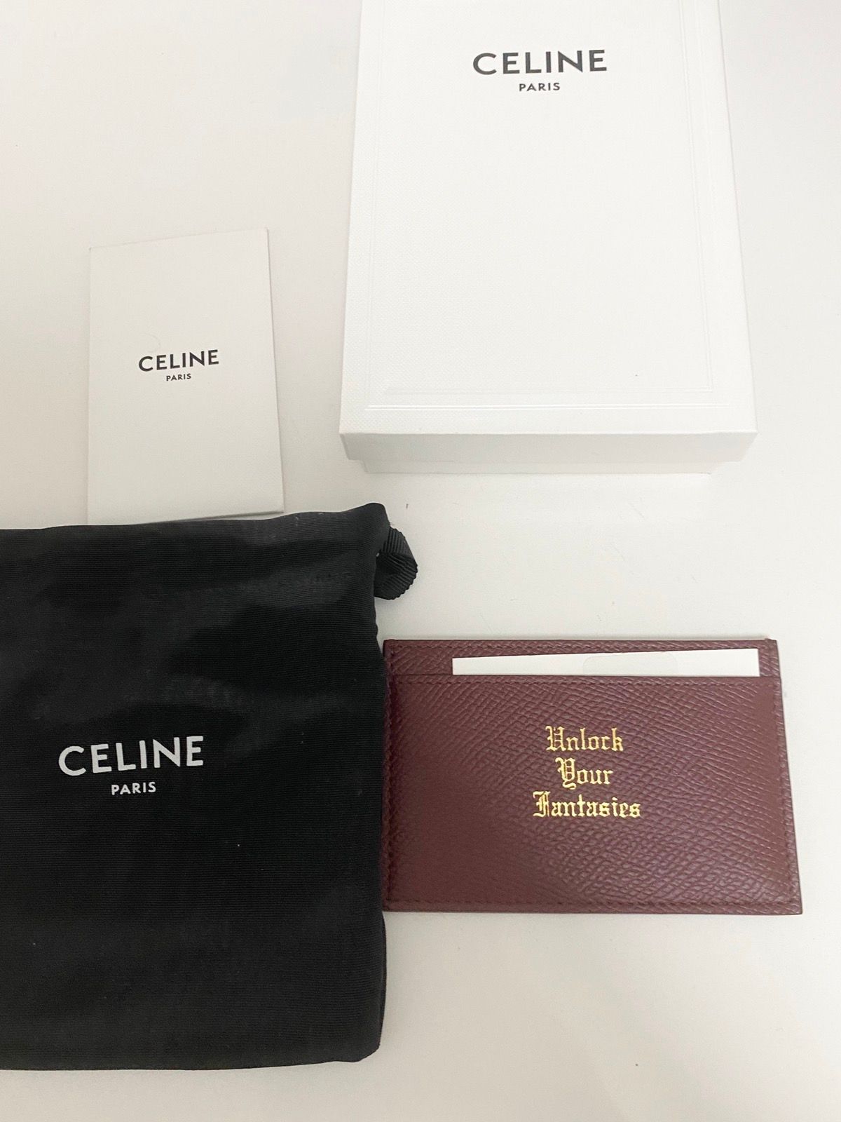 Celine FW19 Hedi ‘unlock fantasies’ Card Holder wallet