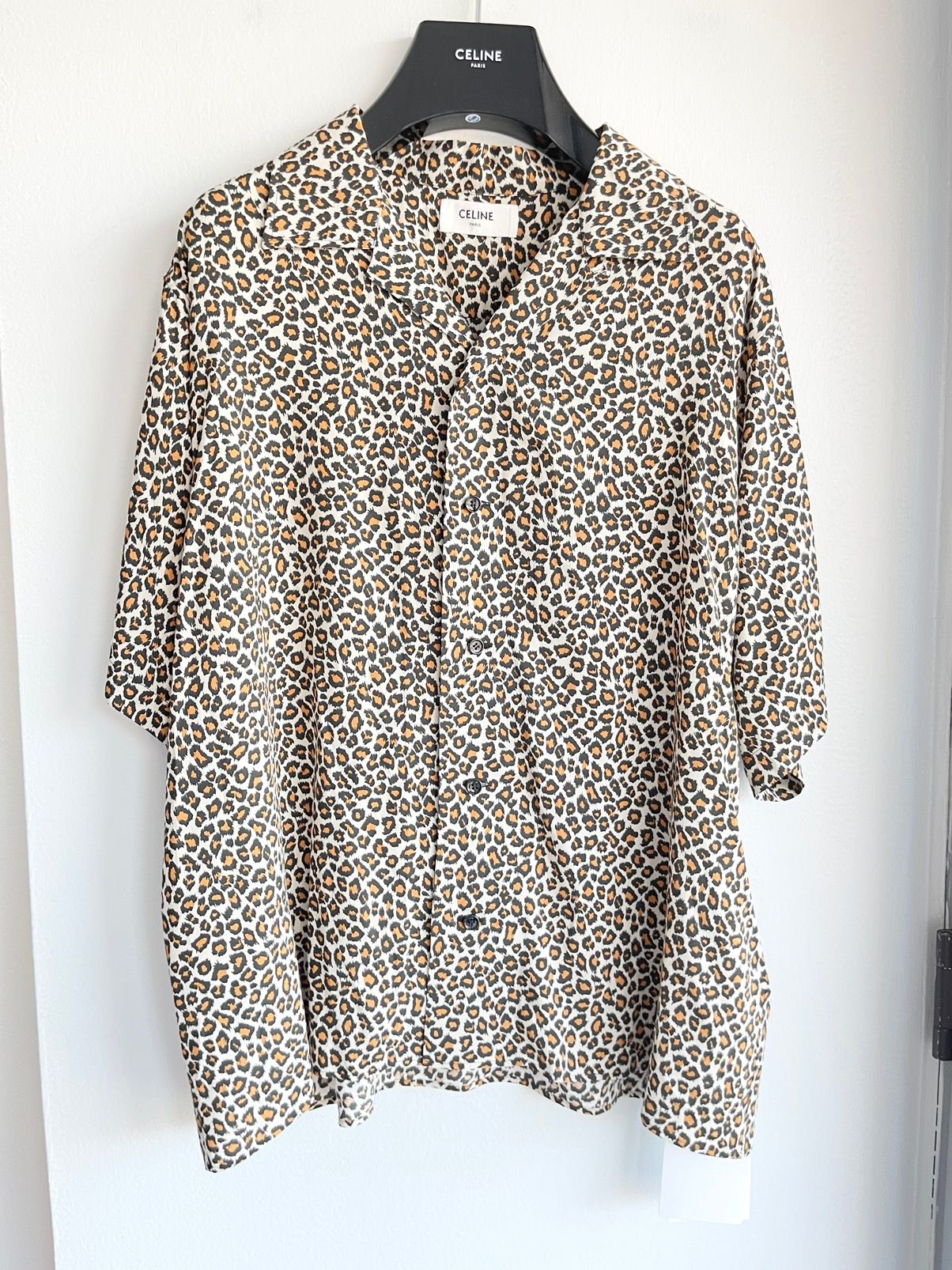 Celine SS20 Silky Hawaiian Leopard Shirt NEW