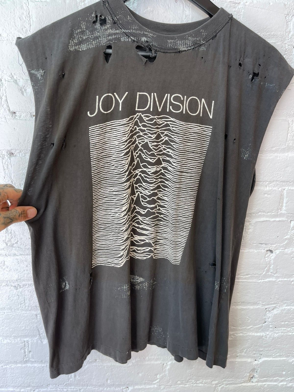 Vintage THRASHED Joy Division Original Tank Top Shirt