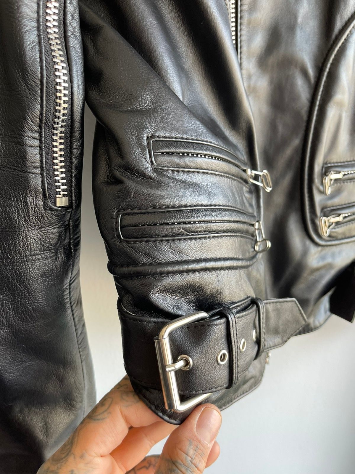 Balmain FW10 Decarnin Leather Perfecto Moto Biker Jacket