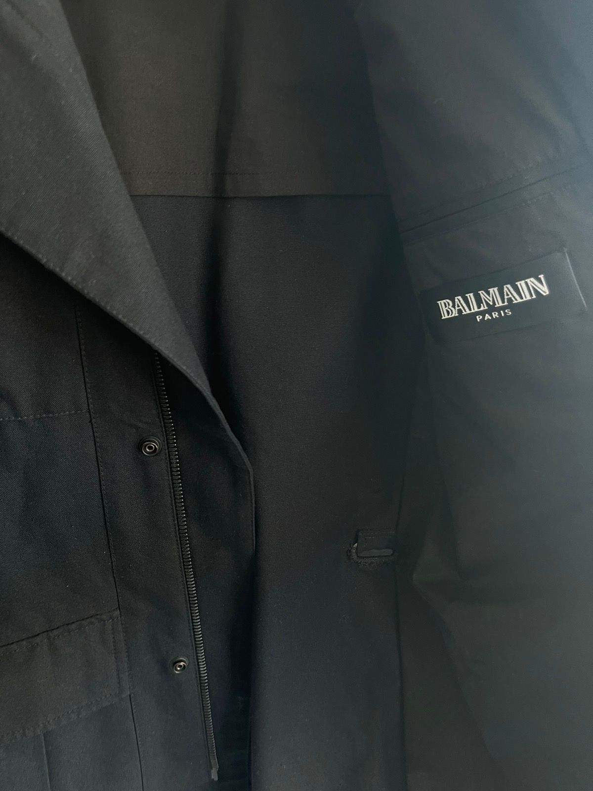 Balmain SS11 Decarnin Military Trench Coat Peacoat Jacket