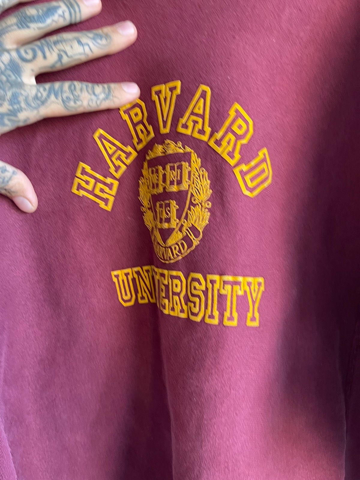 Vintage HARVARD Thrashed Sweater Oversized