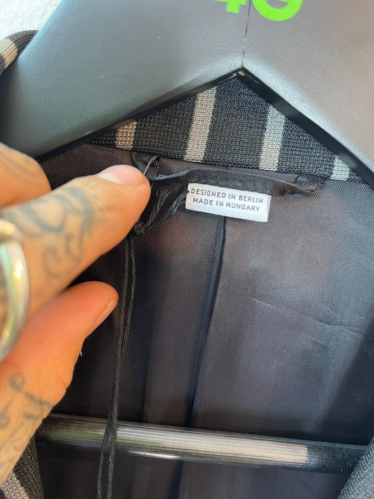 Random iDentities NEW stripped Blazer Sport Jacket US36 EU46