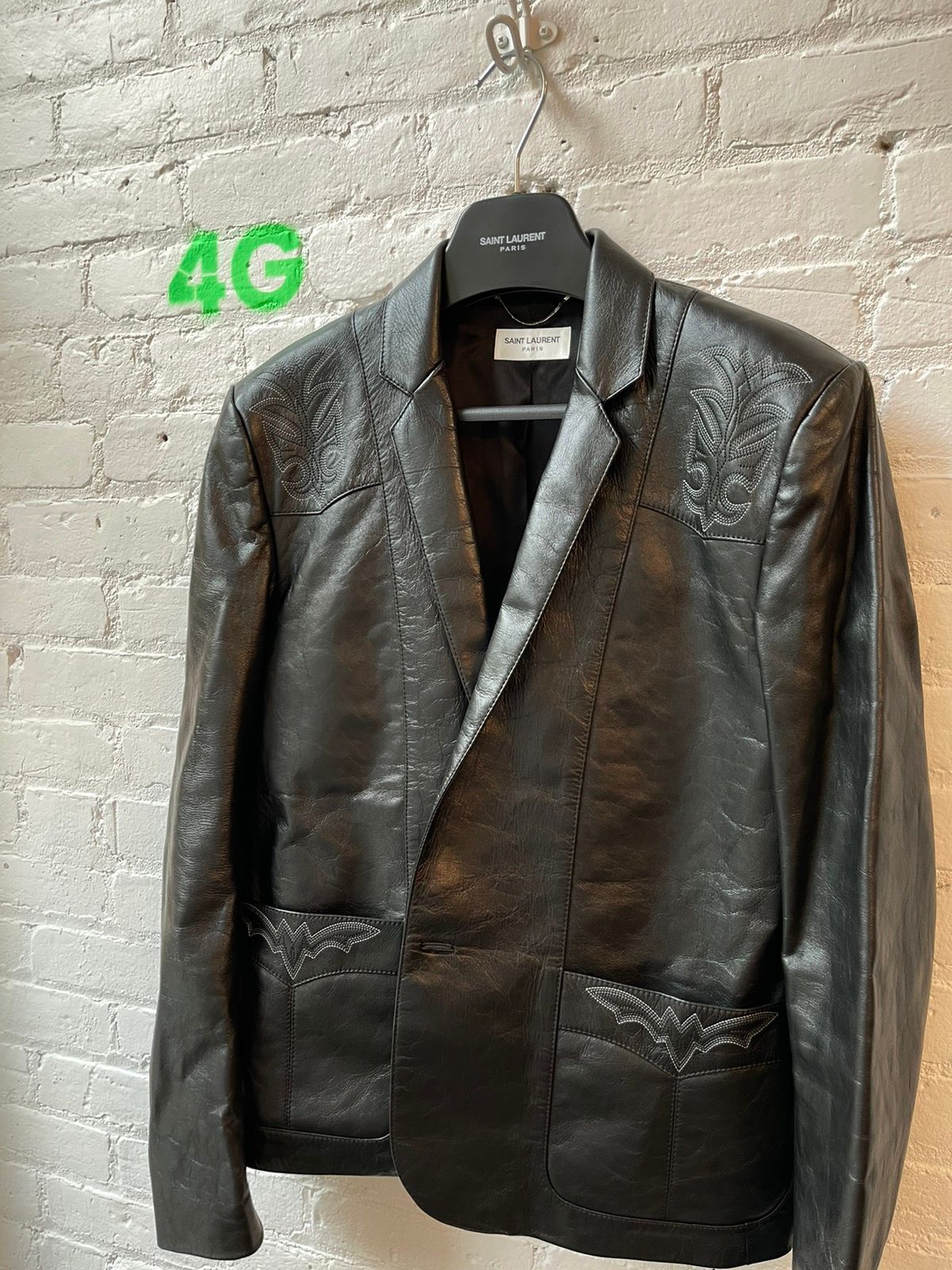 SLP Leather Jacket Blazer Western Detail AMAZING