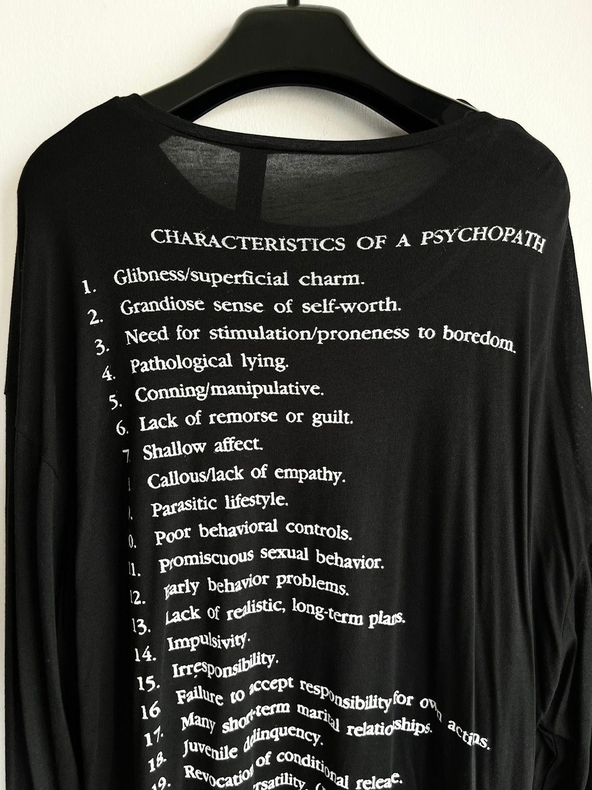 ERD ‘ PSYCHOPATH ‘ Shirt NEW !! SZ L