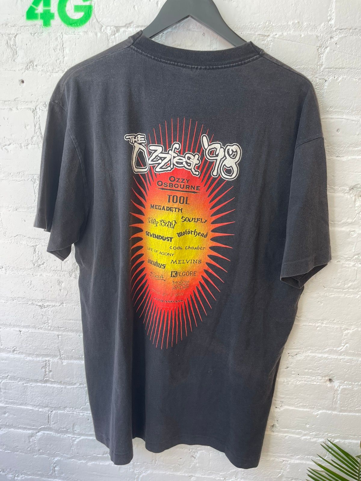 Vintage Ozzy Osbourne OZZFEST 98 Shirt XL Single Stitch