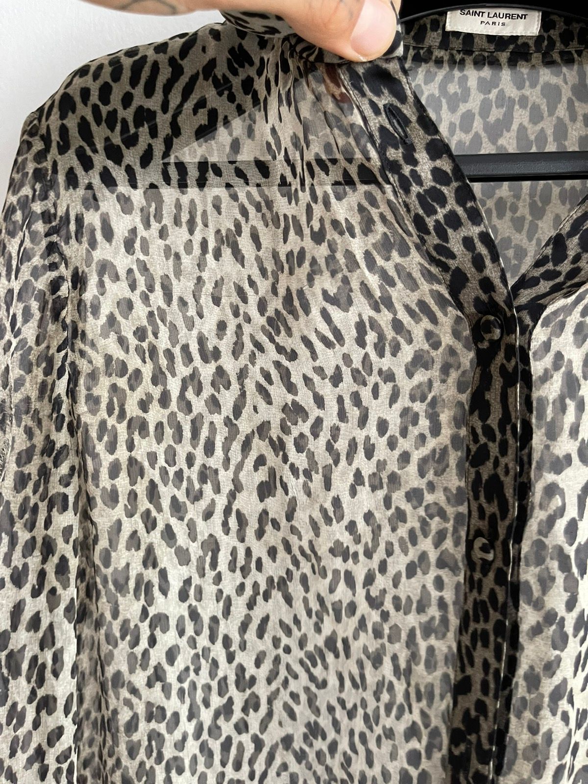 SLP FW13 Babycat 1/1 Sample 100% SILK Leopard Shirt