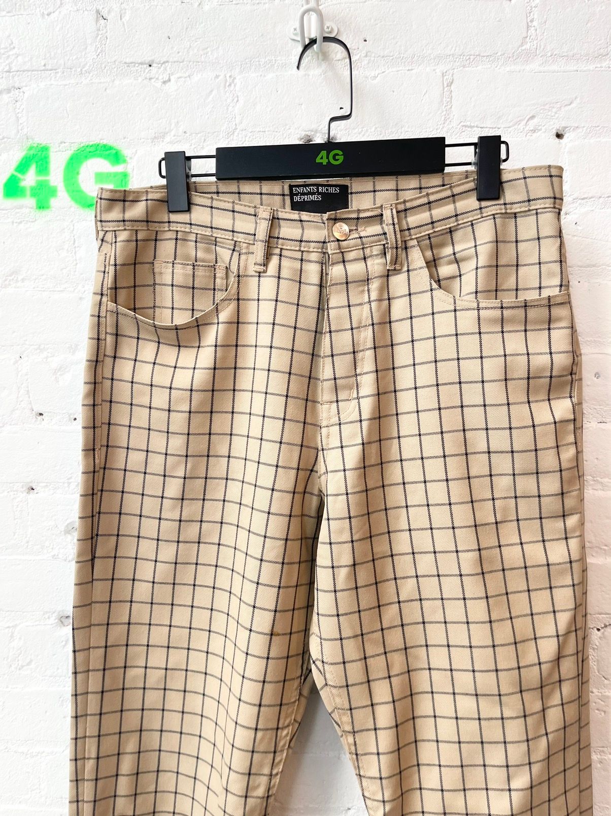ERD Checkered Plaid Pants Trousers SZ32-34