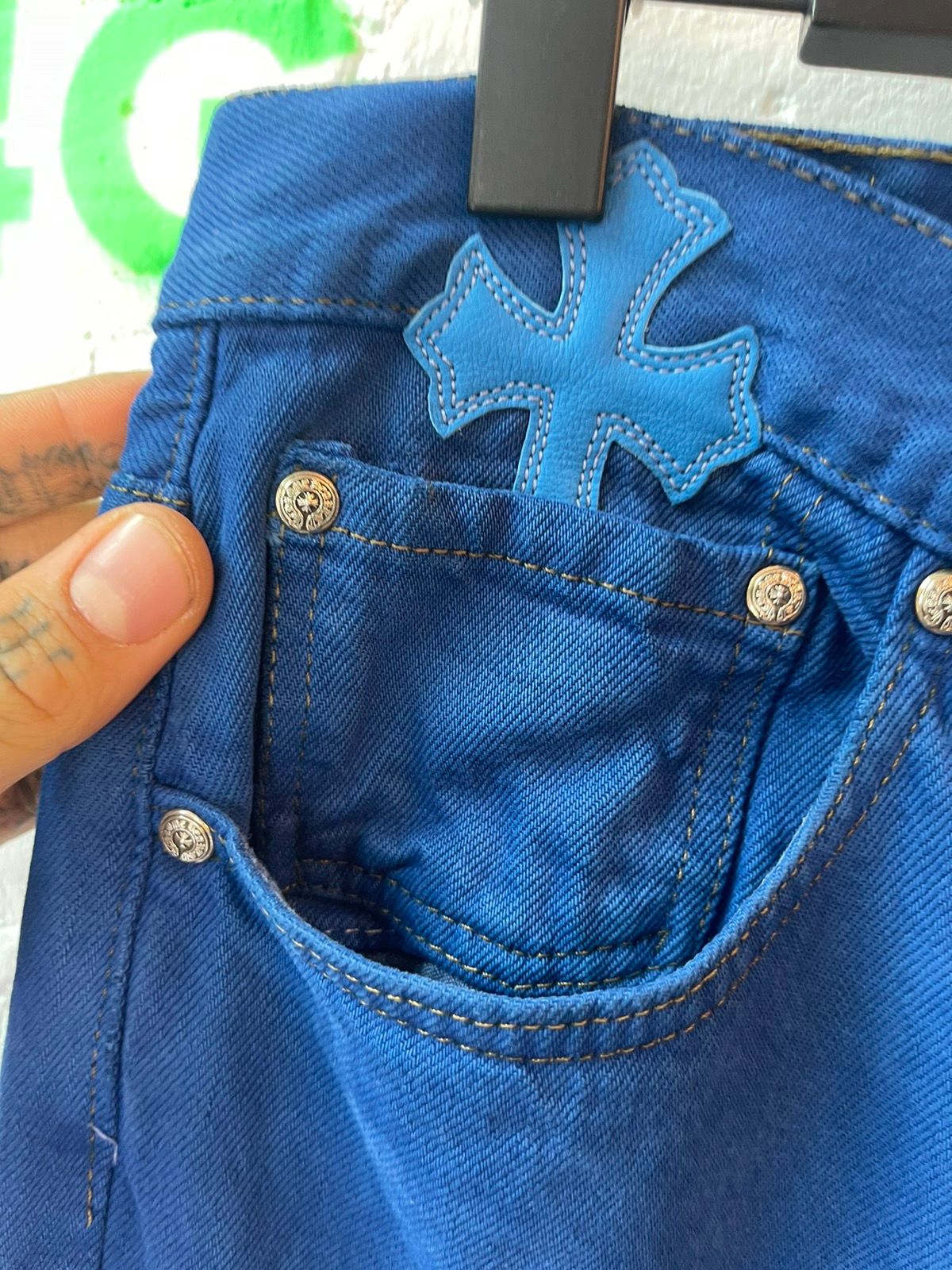 Chrome Hearts OFFSET PERSONAL UNRELEASED CROSS JEANS