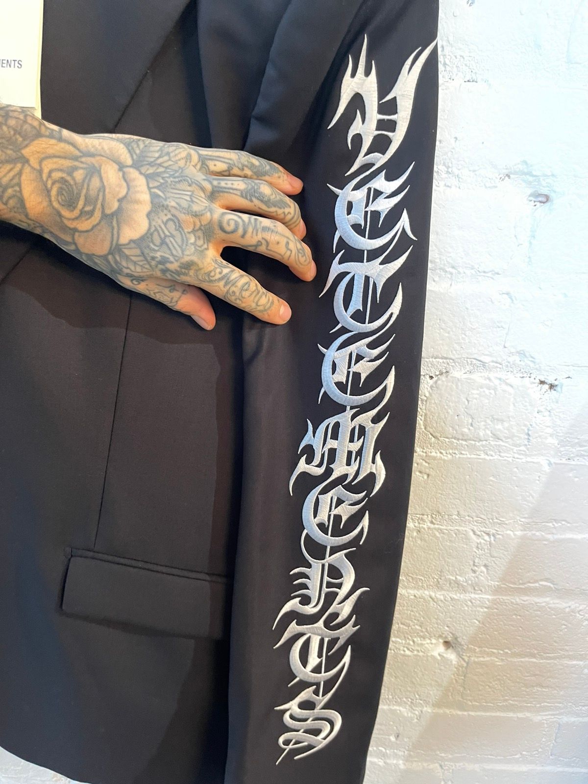 Vetements NEW 2022 Gothic Font Blazer Jacket Oversize M