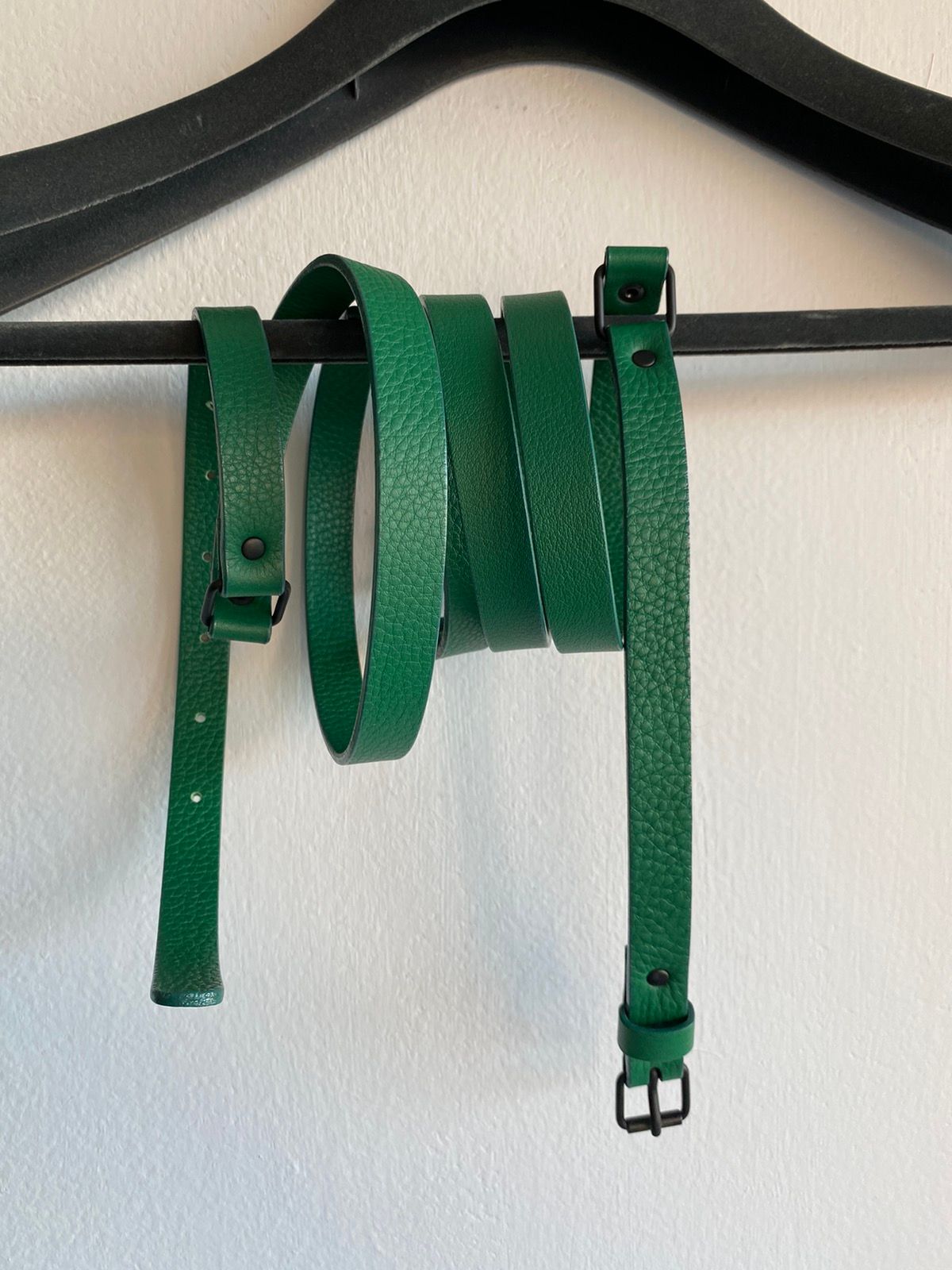 Dior Homme 07 Hedi GREEN Double Wrap Belt US30-33