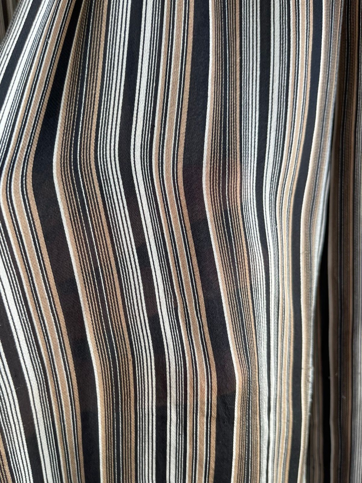 DH 04 Hedi 100% SILK Stripe SHIRT RARE! Beautiful Semi Sheer