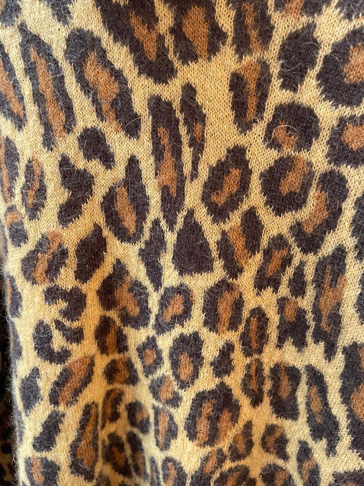 SLP FW15 Leopard Mohair Sweater New