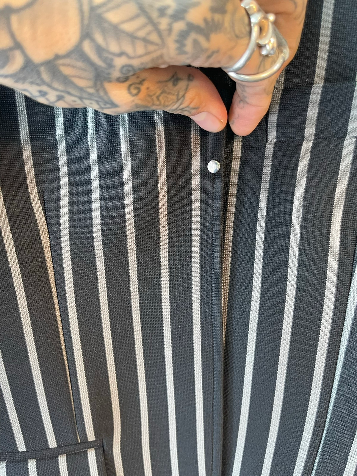 Random iDentities NEW stripped Blazer Sport Jacket US36 EU46