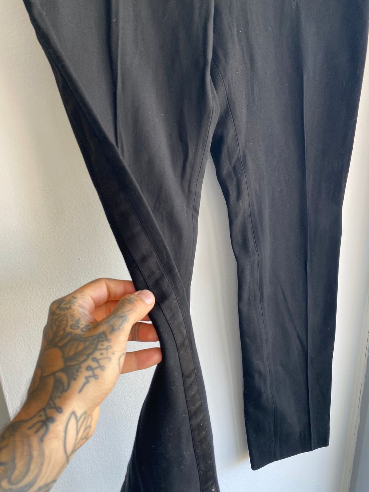 Balmain NEW FW18 Black Side Stripe Pants EU52 US32