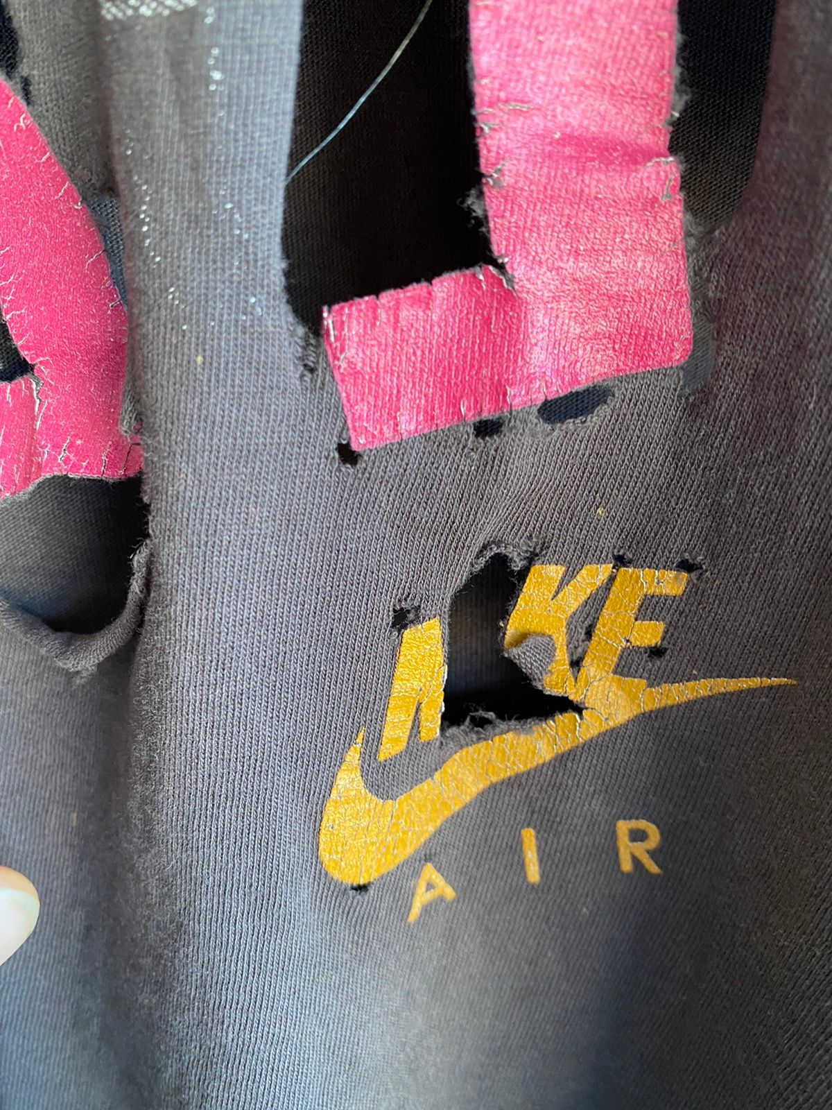 VINTAGE 90s THRASHED ‘AIR’ Jordan Nike Shirt RARE!