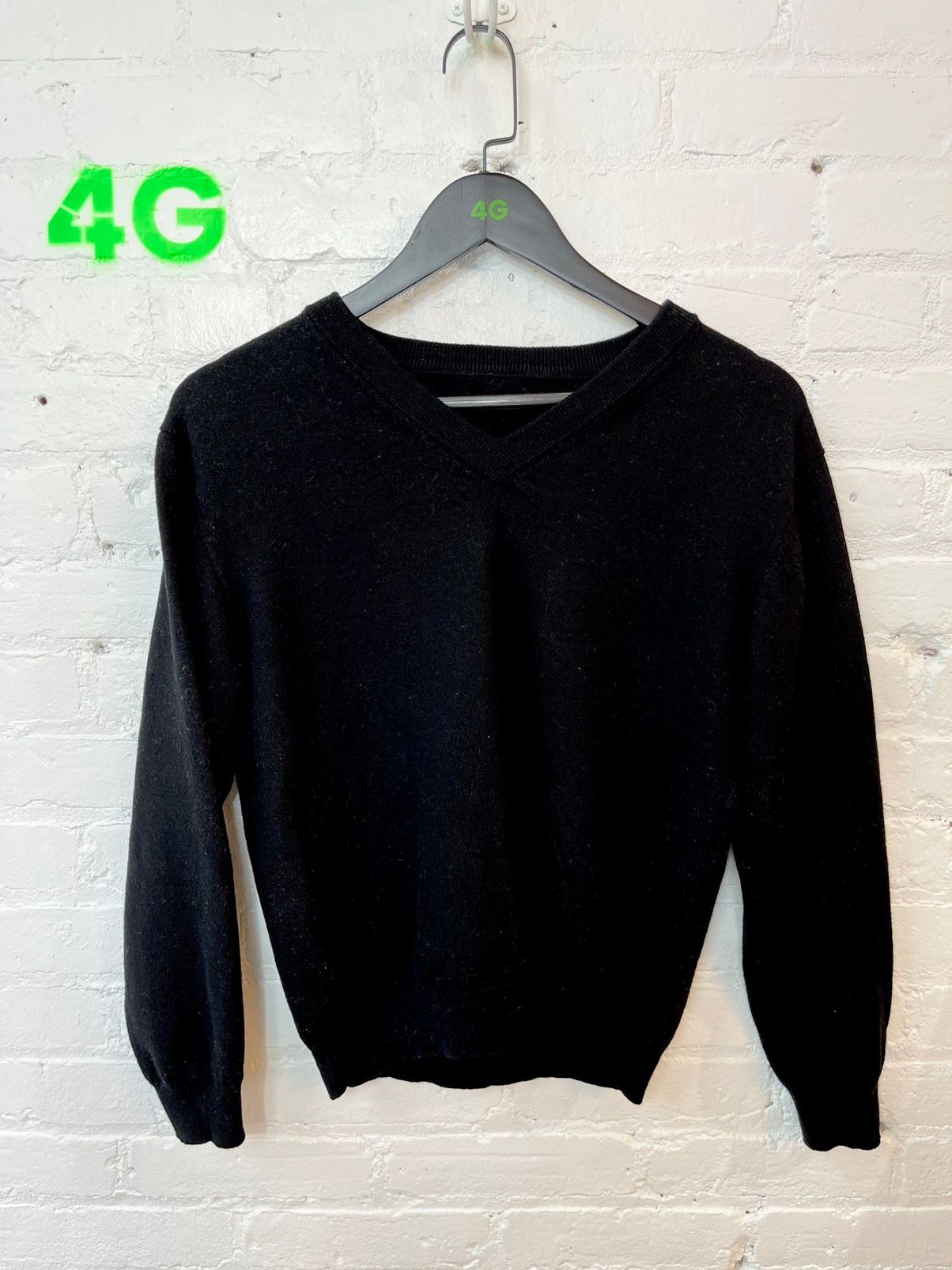 Vintage Classic Black Wool Sweater Small