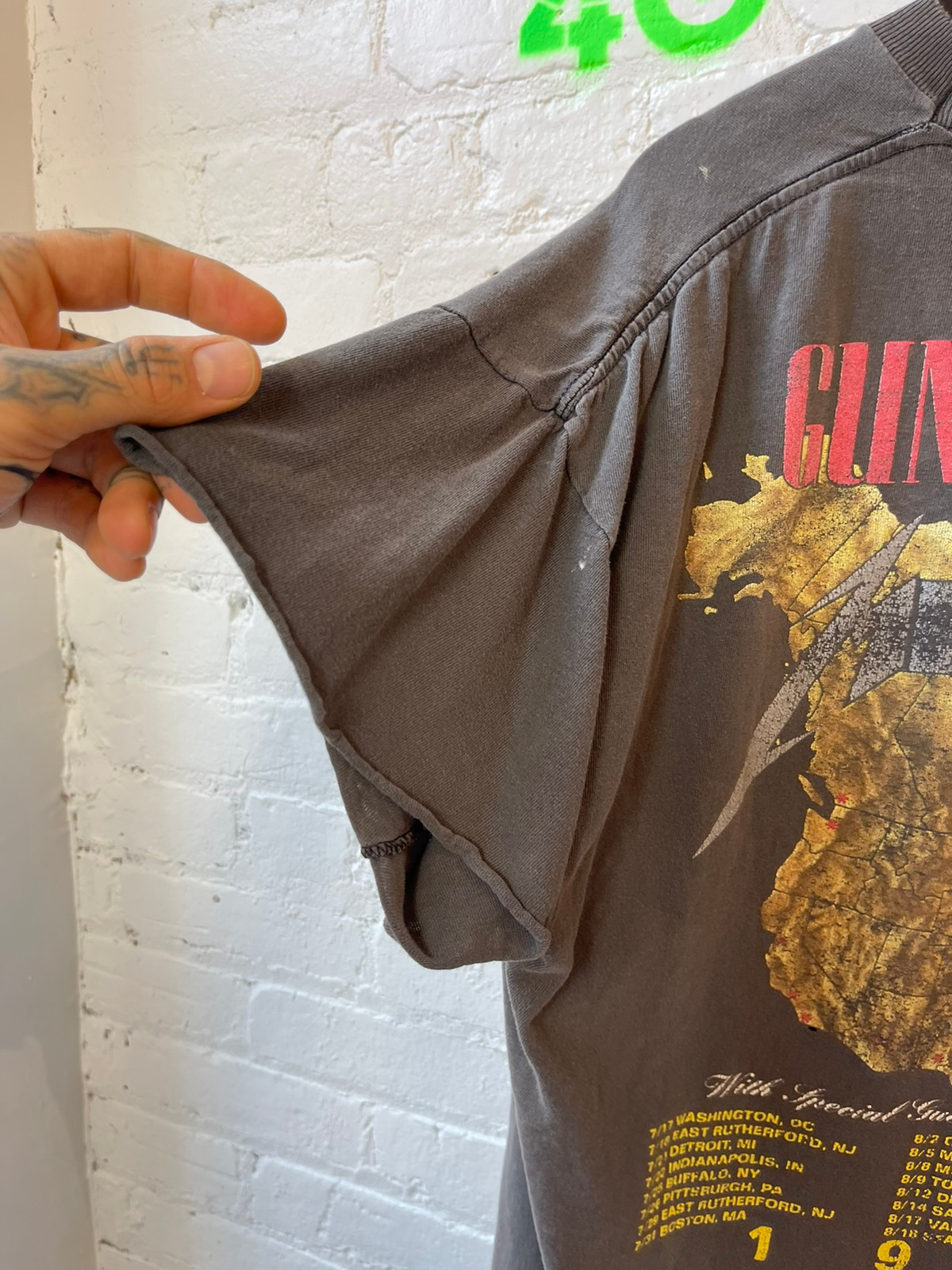 Vintage 1992 Metallica Guns N Roses THRASHED Band Shirt