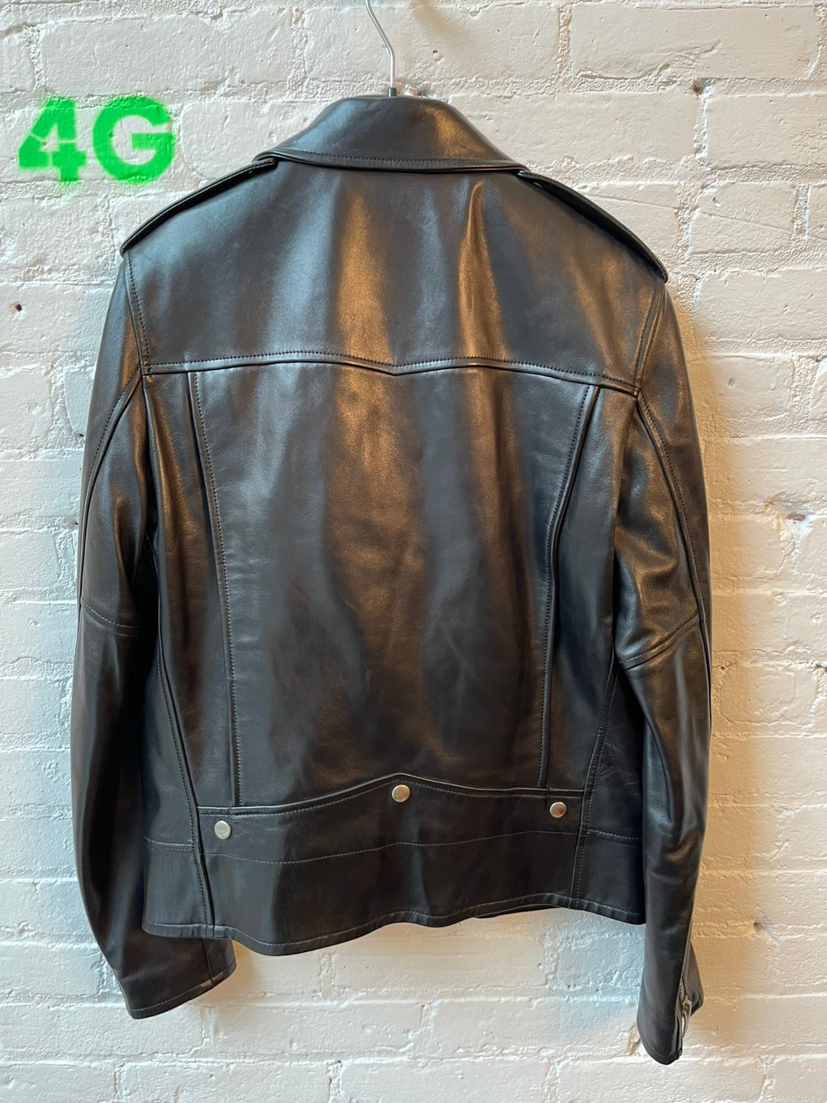 SLP NEW! L01 FW13 Leather Moto Biker Jacket EU50 LAMBSKIN