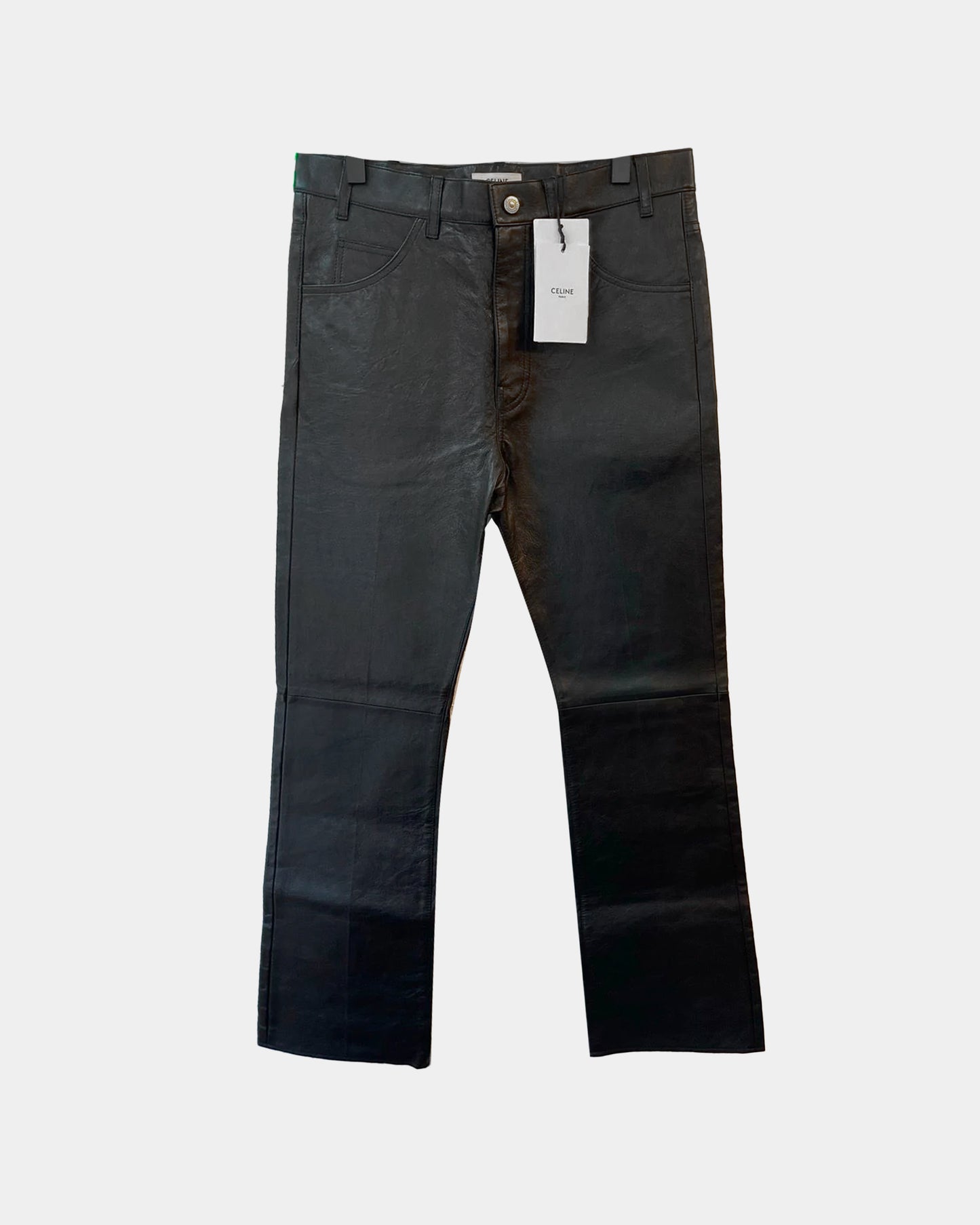 Celine NEW SZ 32 LEATHER Jeans Pants