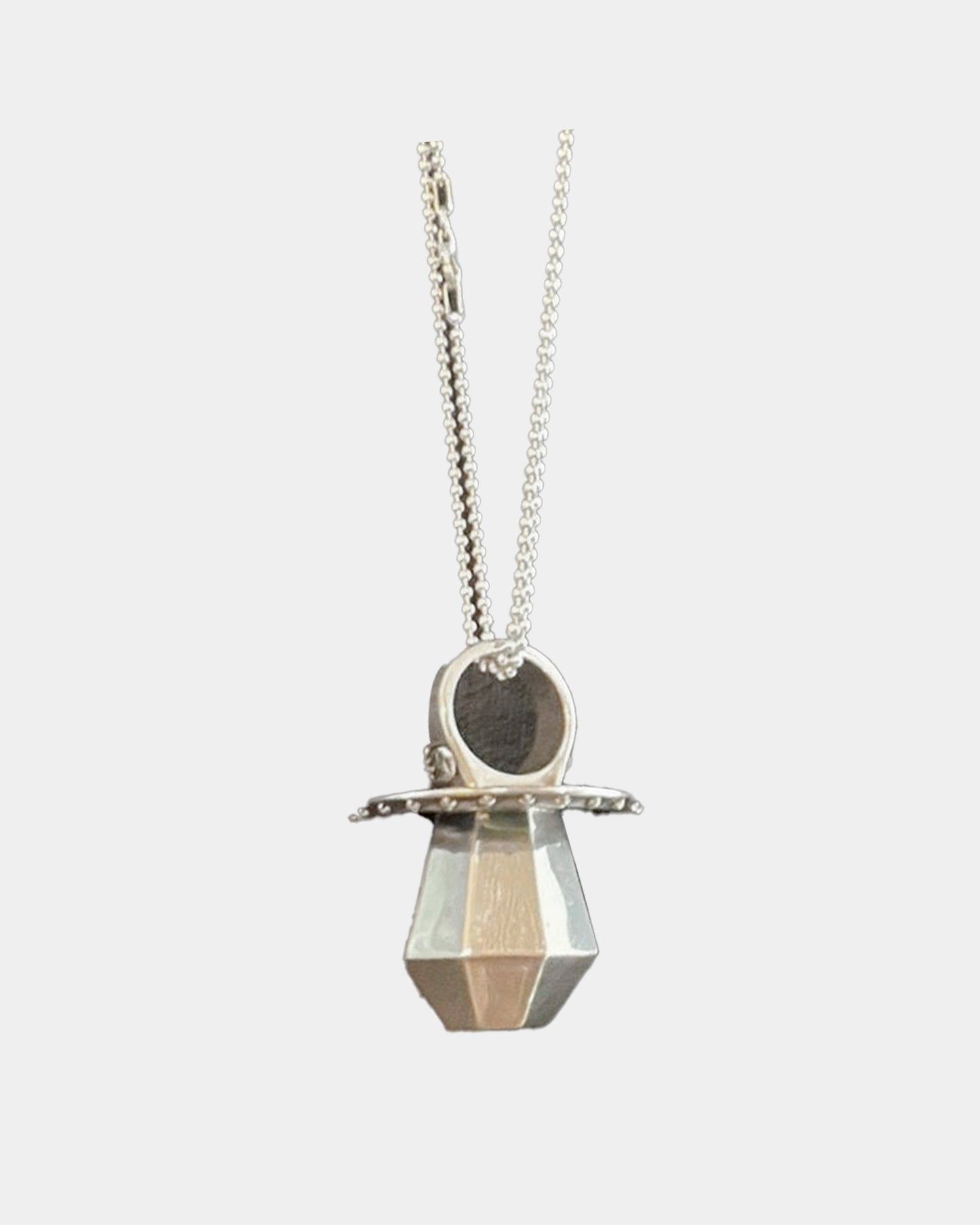 Chrome Hearts SOLID SILVER RING POP NECKLACE RING