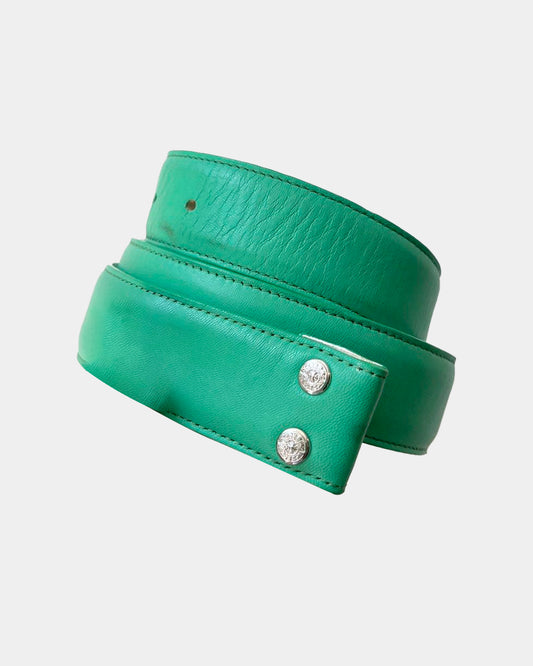 Chrome Hearts Turquoise Green / White Belt Fits 32 - 36