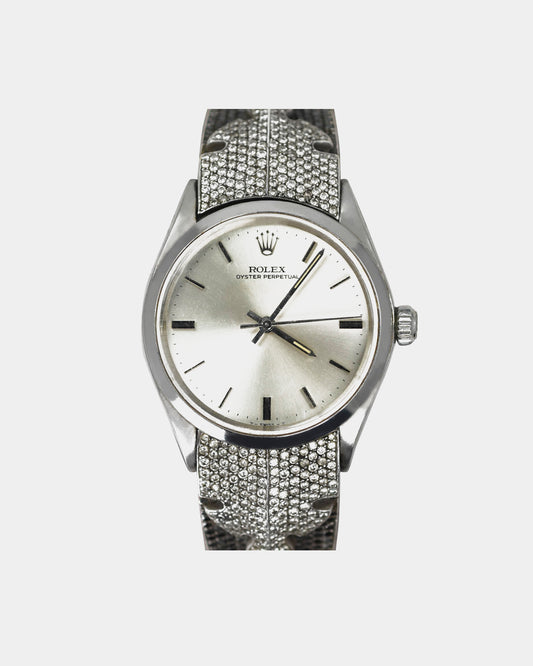 Rolex Steel Perpetual w All Diamond Chrome Hearts Bracelet,168.2gr