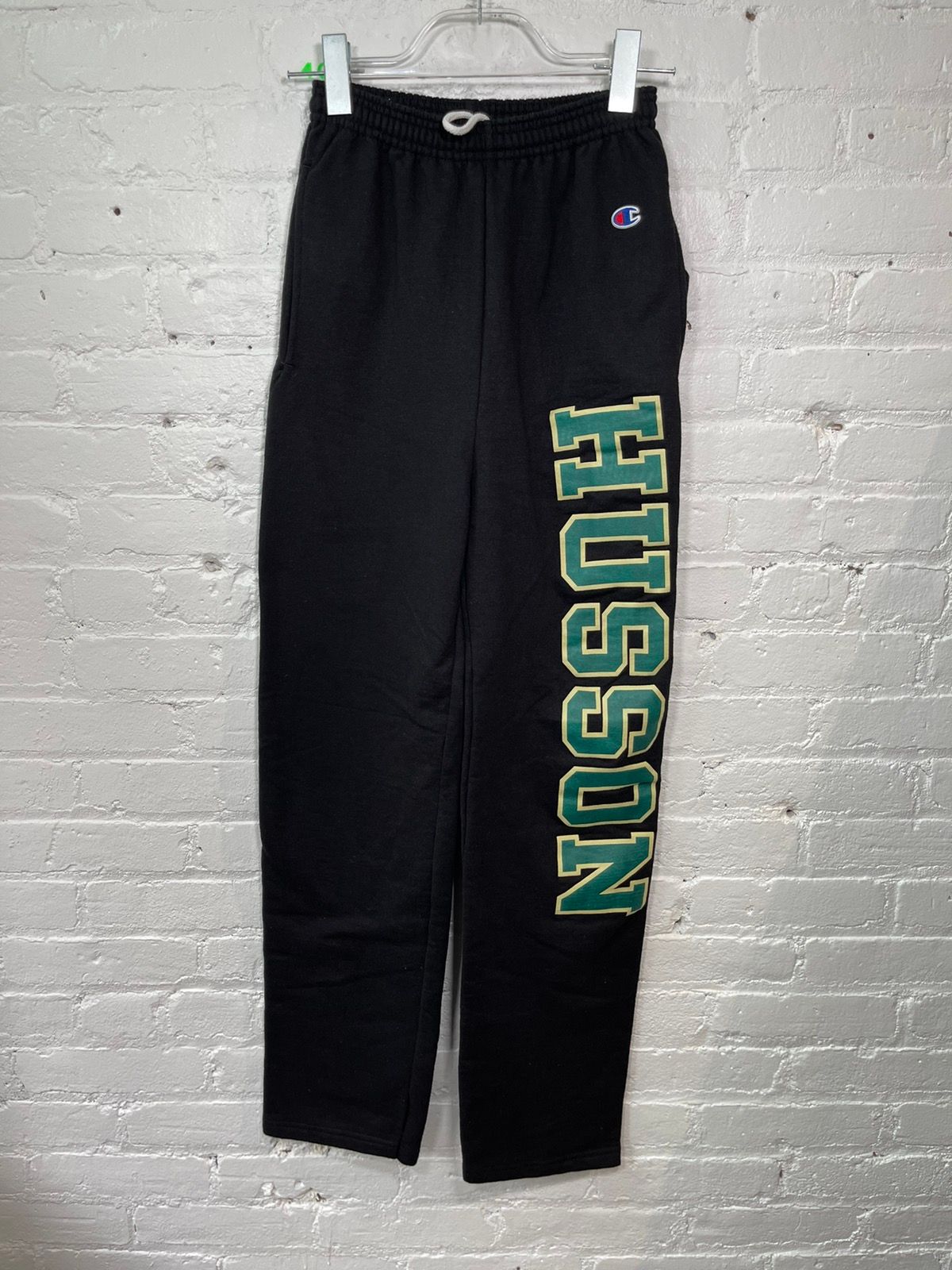 Vintage College Black BIG FONT Name Down Leg Sweats 28-30