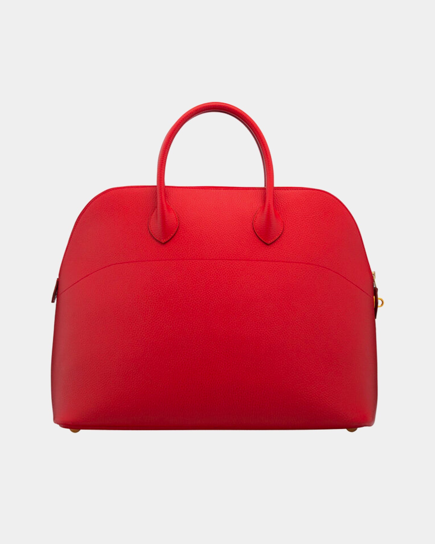 Hermès Vintage 1997 45cm Rouge Vif Ardennes Leather Travel Bolide Bag with Gold Hardware