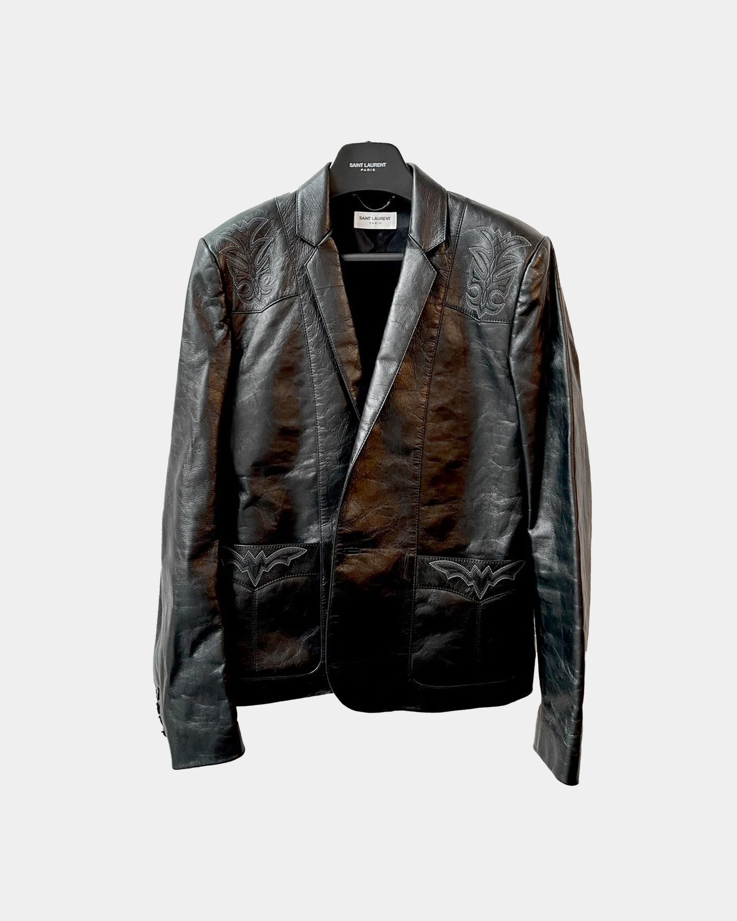 SLP Leather Jacket Blazer Western Detail AMAZING