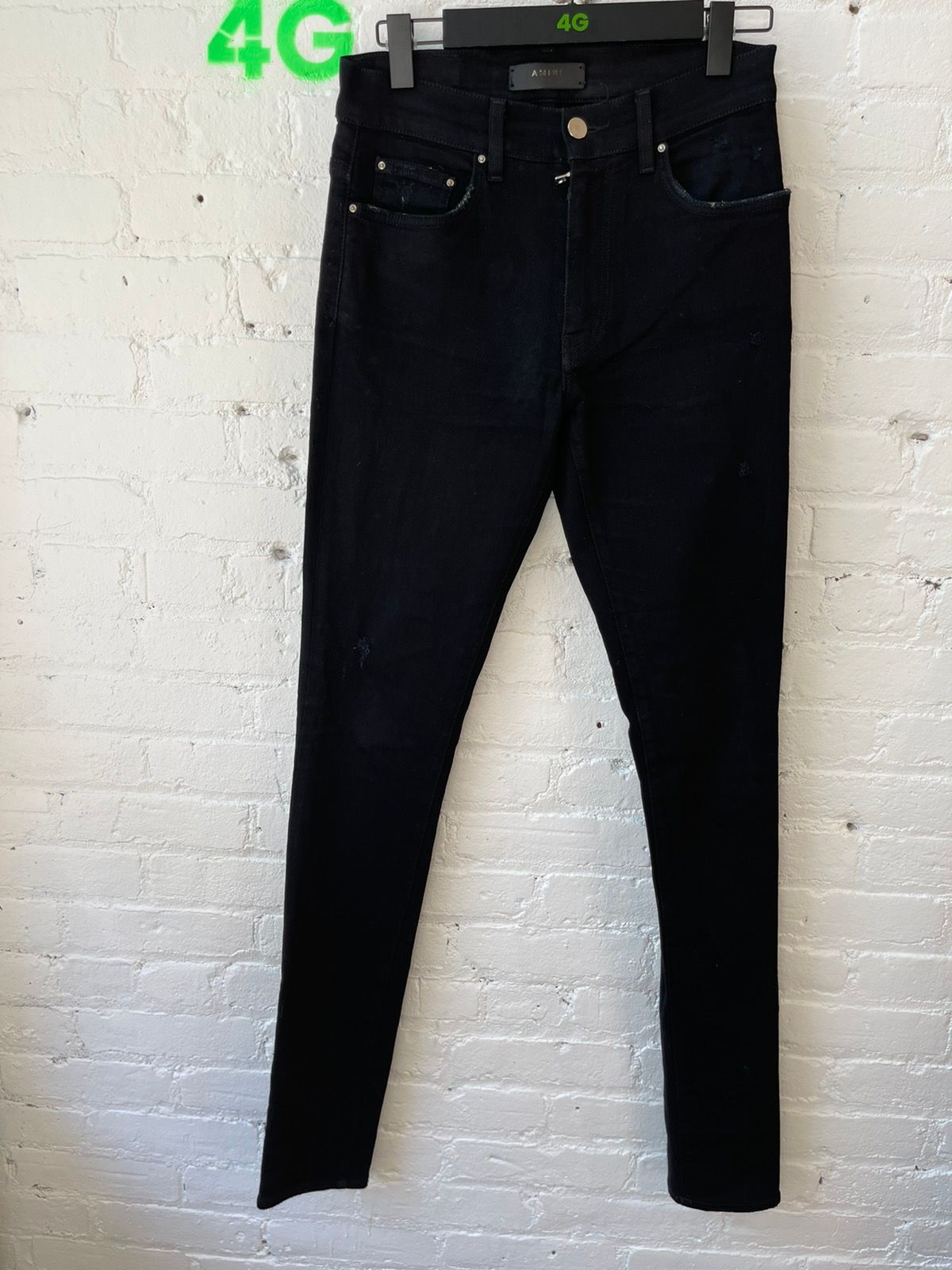 Amiri Black skinny distressed jeans sz 29