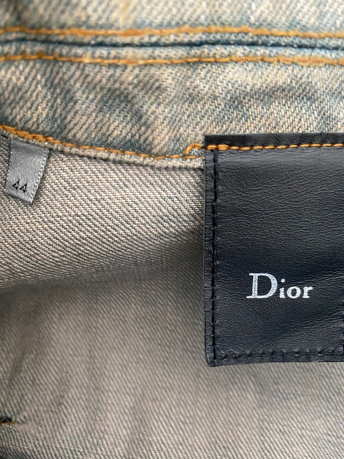 Dior Homme SS04 Strip ‘Bleu Clair’ Wax Coated Jacket Waxed