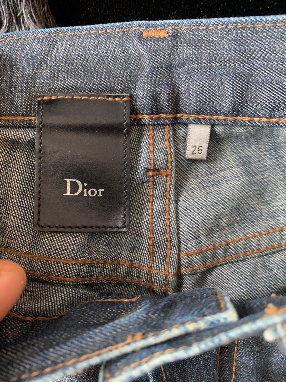 Dior Homme 07 WAX Coated MIJ Blue Jeans Waxed