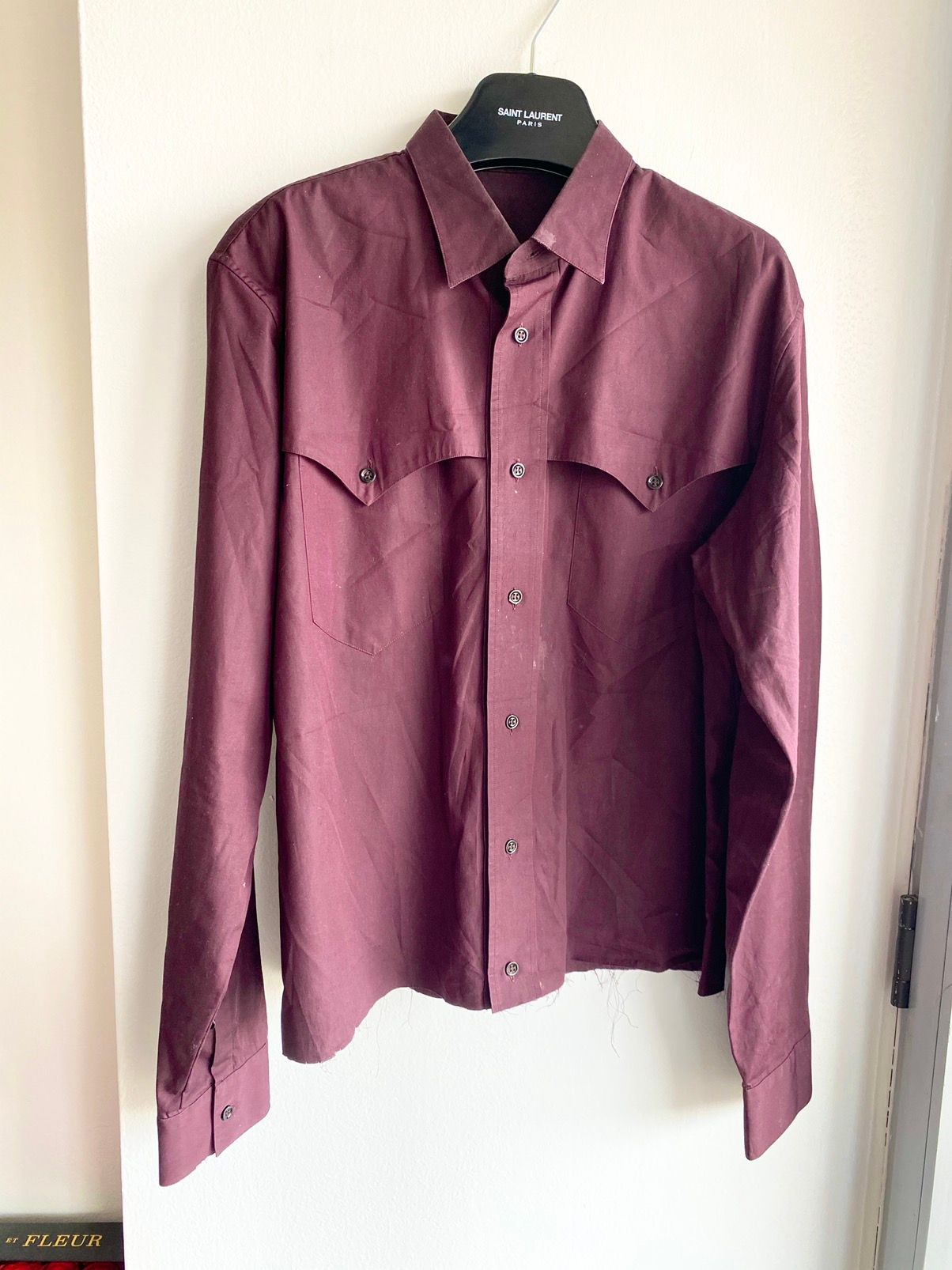 Dior Homme 05 THRASHED Western Button Up Shirt