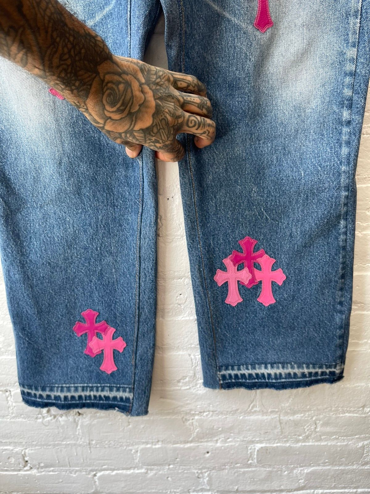 Chrome Hearts Gallery Dept CROSS PATCH Levi Jeans