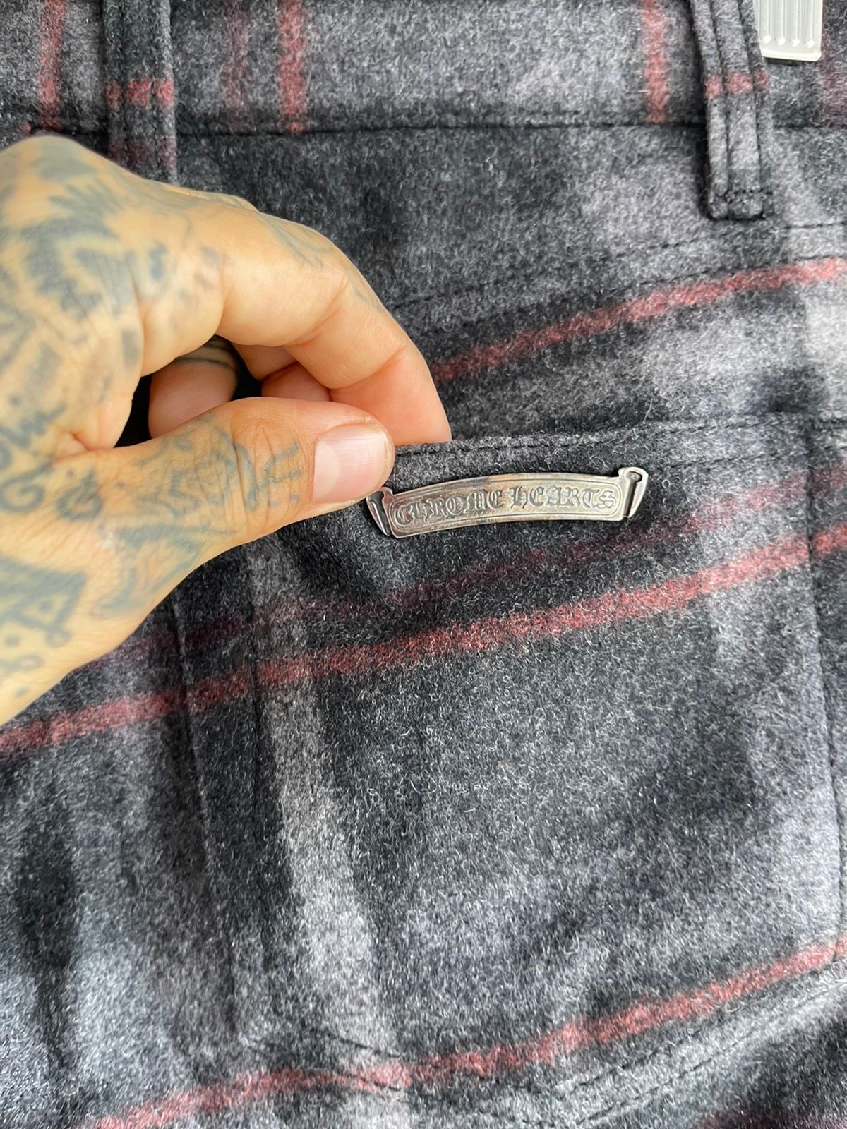 Chrome Hearts 2018 RARE Plaid Jeans Pants