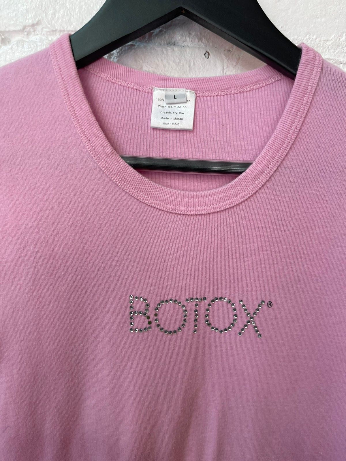 Vintage BOTOX Crystal Bedazzled RX Drug Shirt XS or S