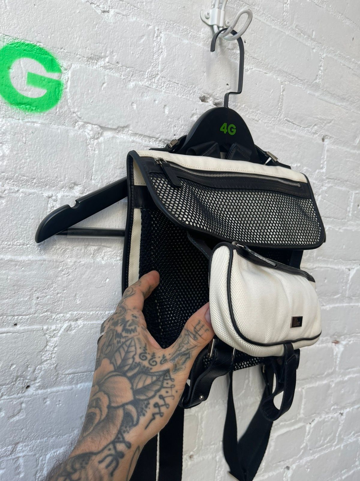 Dior Homme RAVE BONDAGE Mini Mesh Backpack Bag NEW – 4GSELLER-NY