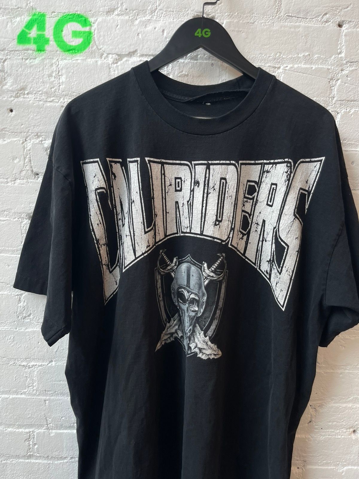 Vintage Cali Raiders Skull Spell Out Oversized Shirt