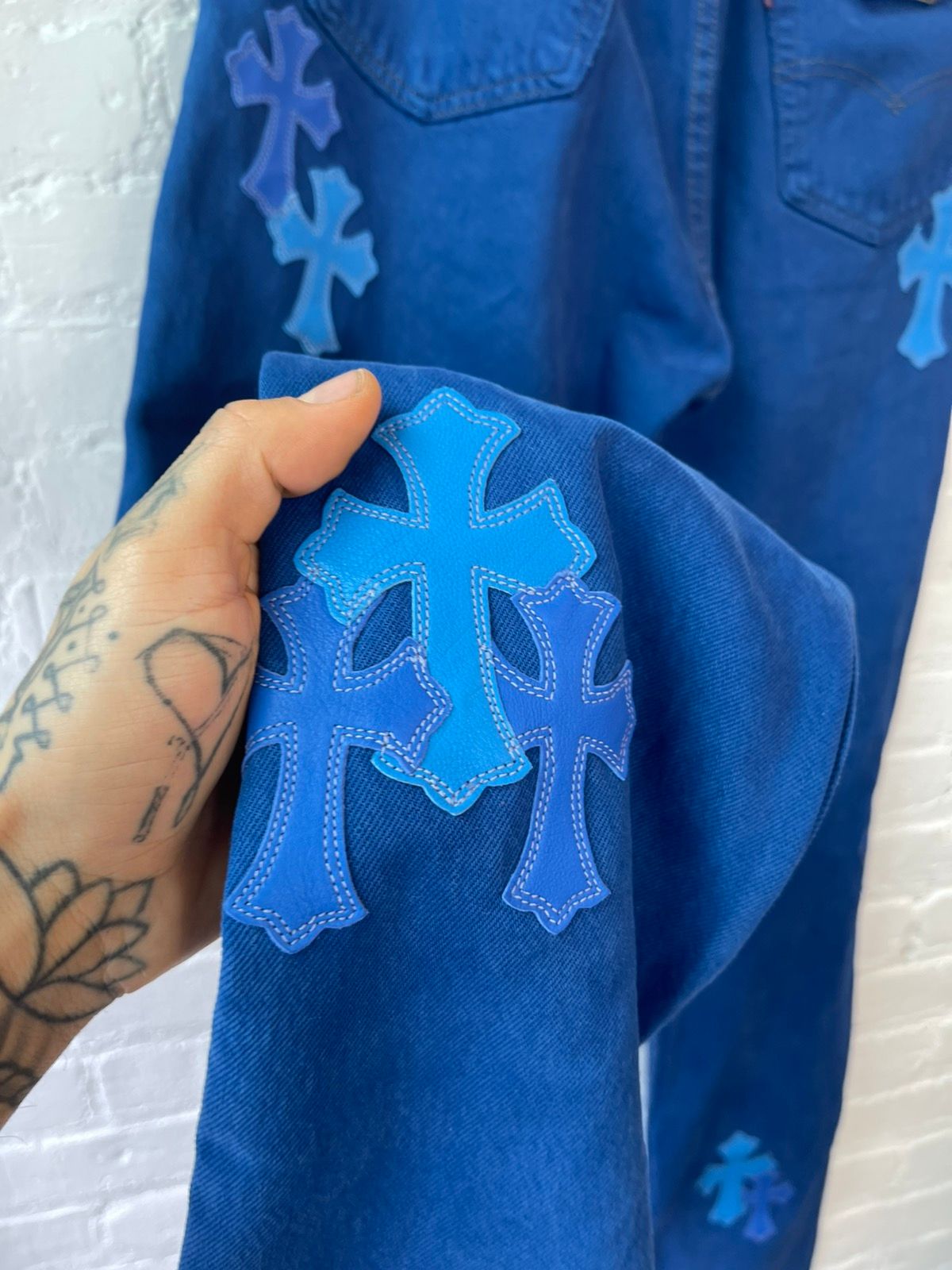 Chrome Hearts OFFSET PERSONAL UNRELEASED CROSS JEANS