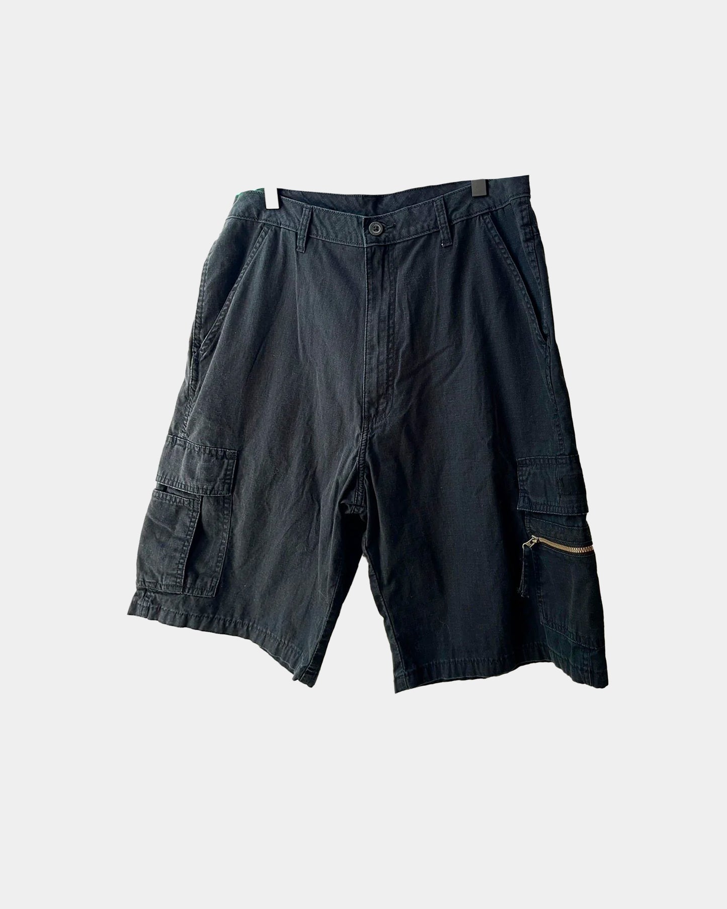 Vintage Baggy 90s CARGO black Shorts 32 34 36