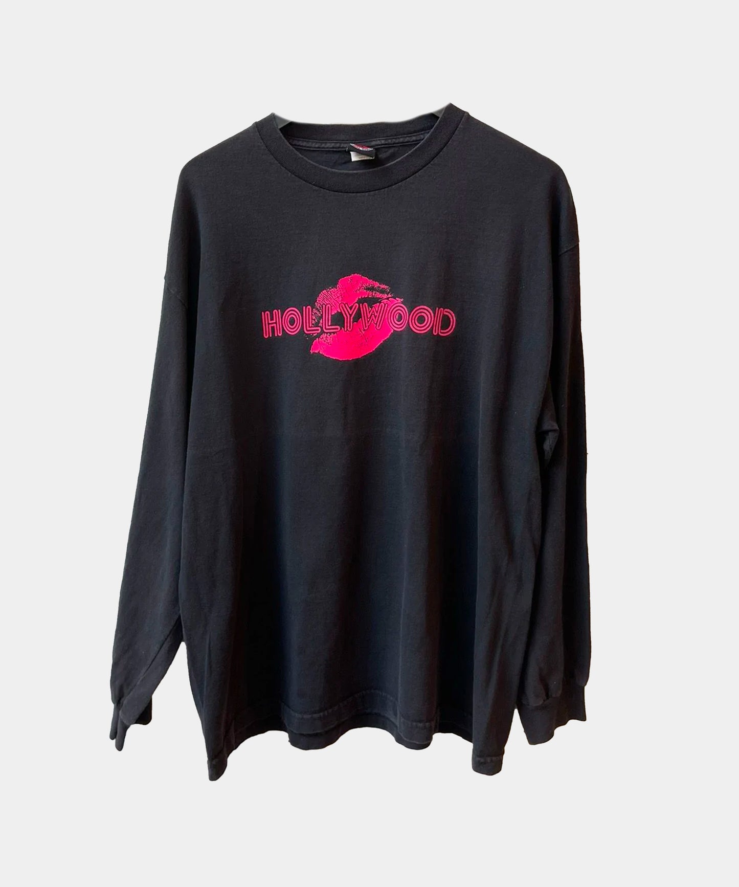 Vintage 90s HOLLYWOOD LIPS Semi Thrashed LongSleeve Shirt