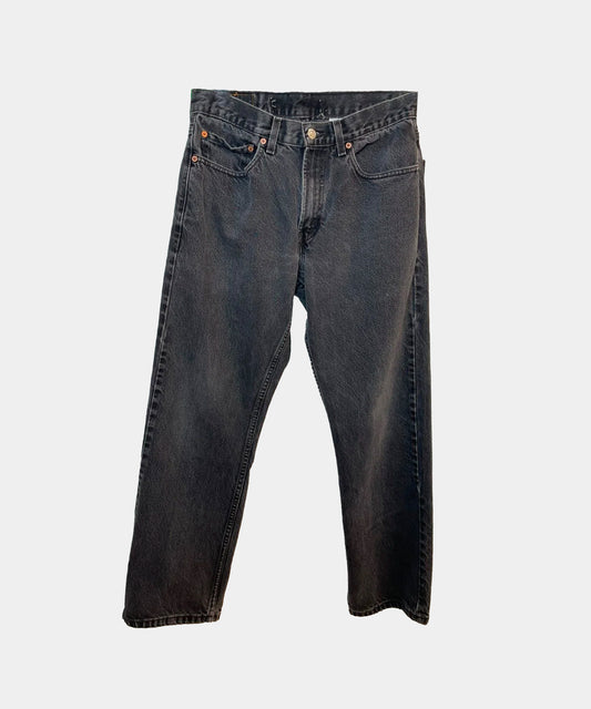 Vintage Black Wash Levi Jeans Baggy Straight Leg
