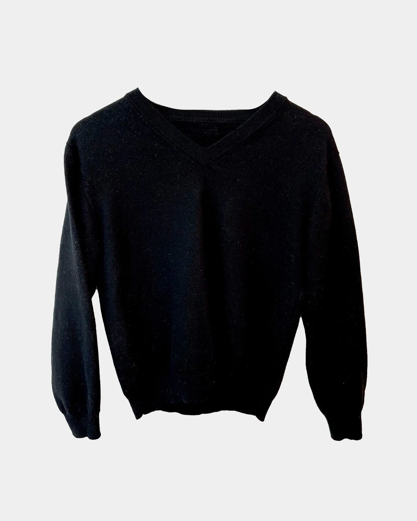 Vintage Classic Black Wool Sweater Small