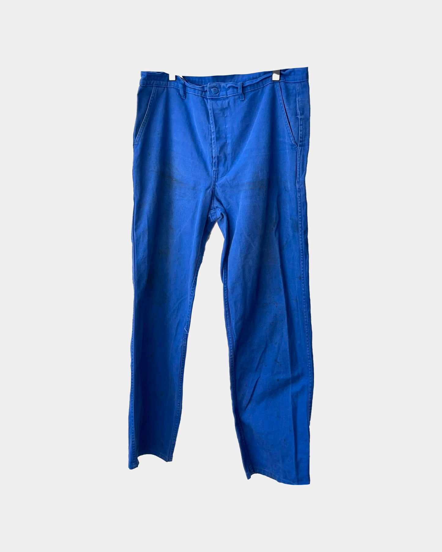 Vintage French Work pants THRASHED BLUE BLUE