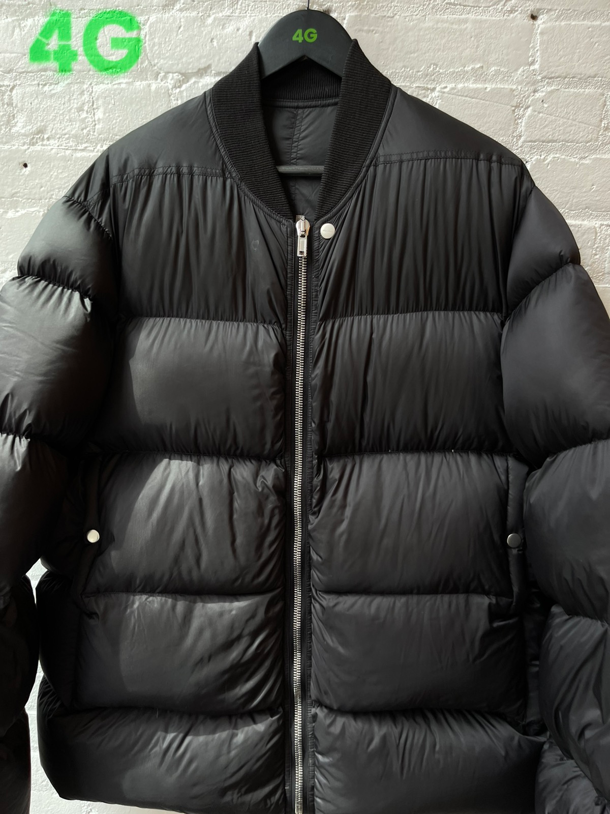 Rick Owens Black Puffer Jacket Fits M or L
