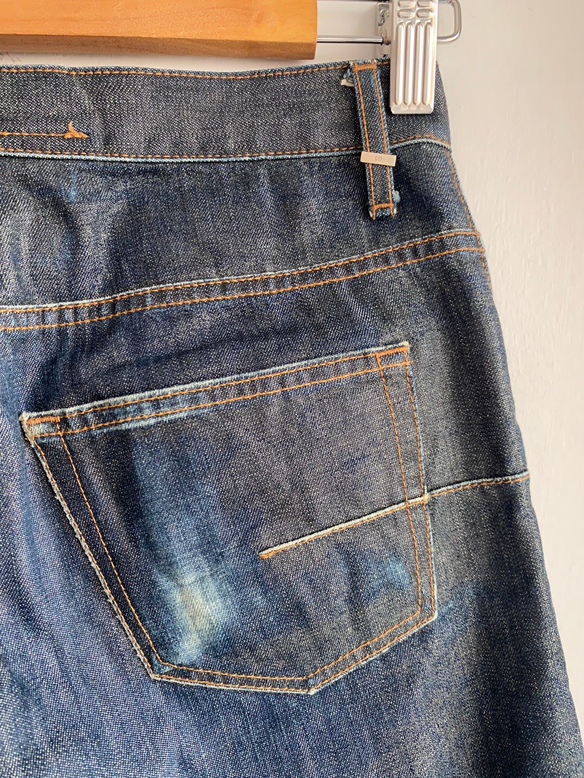 Dior Homme 07 WAX Coated MIJ Blue Jeans Waxed