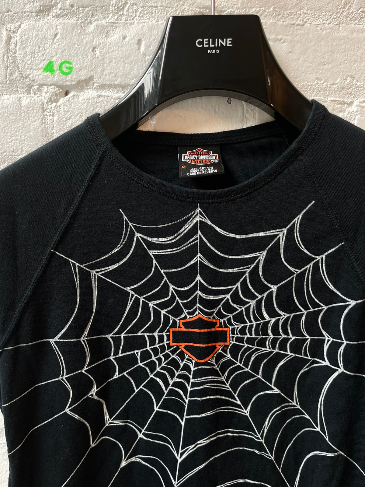 Vintage Harley Davidson Spider Web Shirt XS S