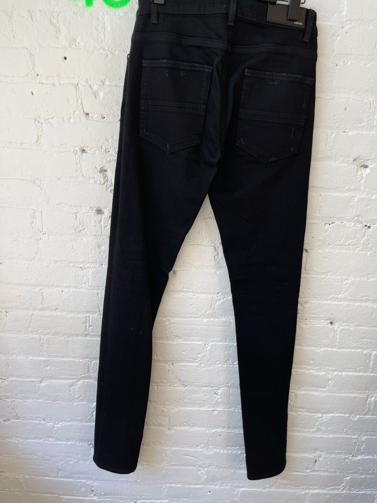 Amiri Black skinny distressed jeans sz 29